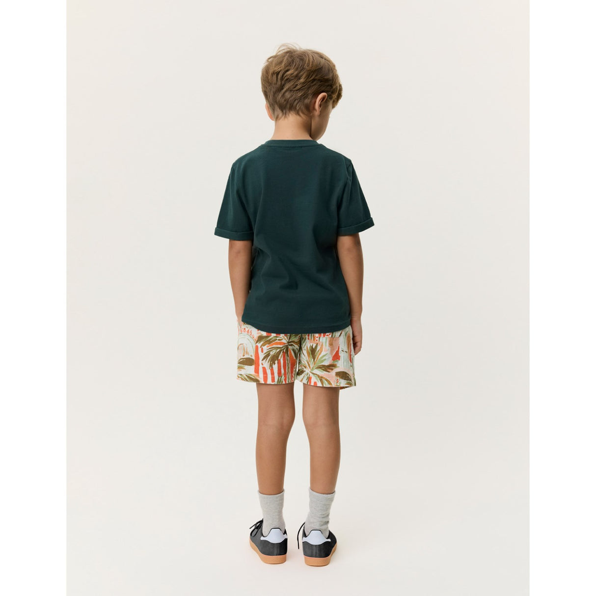 Les Deux Kids Pine Green Core Contrast T-Shirt KIDS
