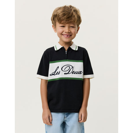 Les Deux Kids Tap Shoe Black Stickad Dragkedja Pikétröja KIDS