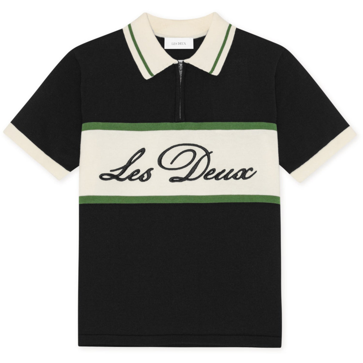 Les Deux Kids Tap Shoe Black Stickad Dragkedja Pikétröja KIDS