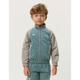 Les Deux Kids Tea Green Shiny Crisp Track Jacka KIDS