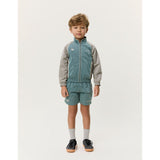 Les Deux Kids Tea Green Shiny Crisp Track Jacka KIDS