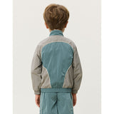 Les Deux Kids Tea Green Shiny Crisp Track Jacka KIDS