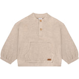 Hust & Claire Beige Melange Sigurt Fine Stickad