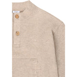 Hust & Claire Beige Melange Sigurt Fine Stickad