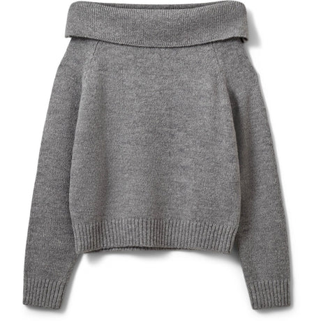 Sofie Schnoor Dark Grey Melange Sawasy Stickad
