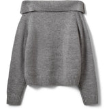 Sofie Schnoor Dark Grey Melange Sawasy Stickad