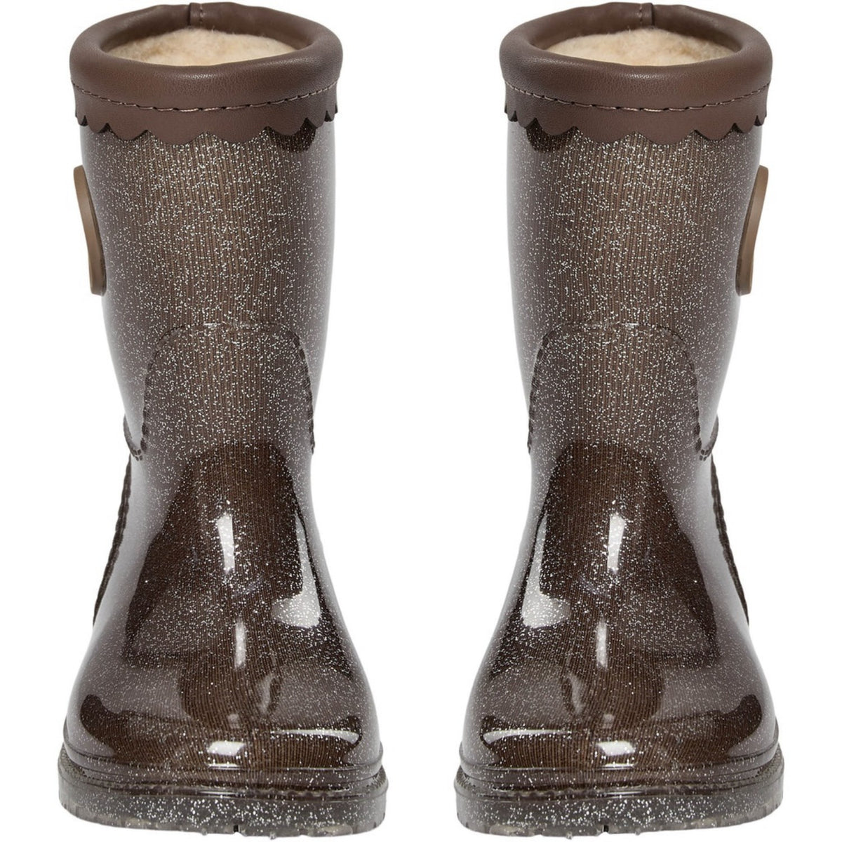 Sofie Schnoor Dark Brown Mellykb Rubber Stövlar M/ Liining