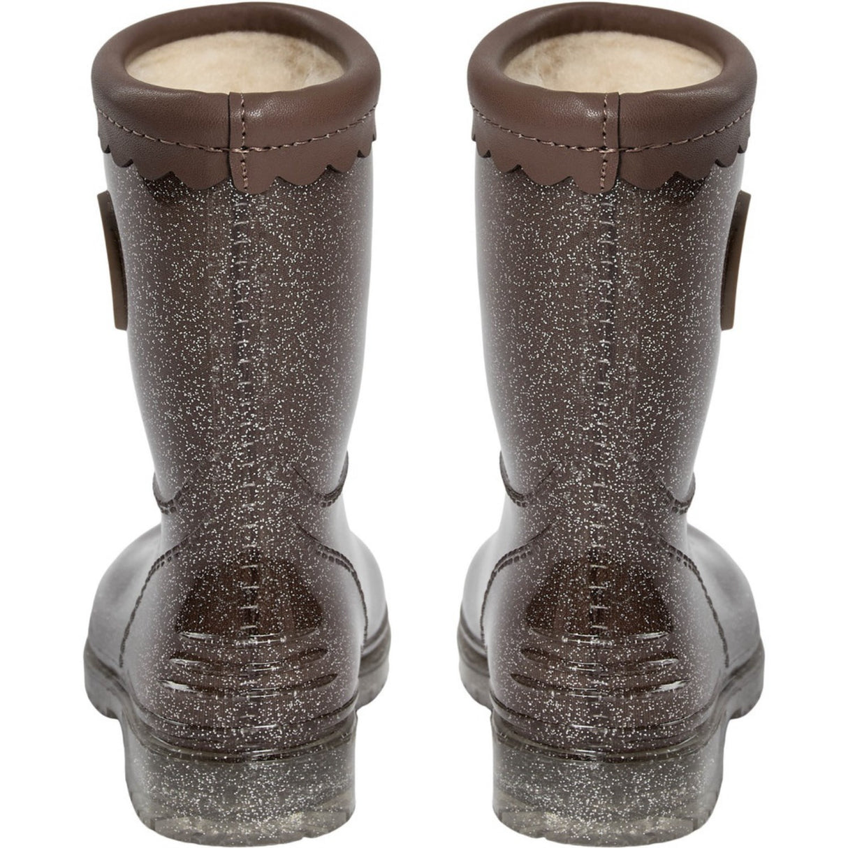 Sofie Schnoor Dark Brown Mellykb Rubber Stövlar M/ Liining