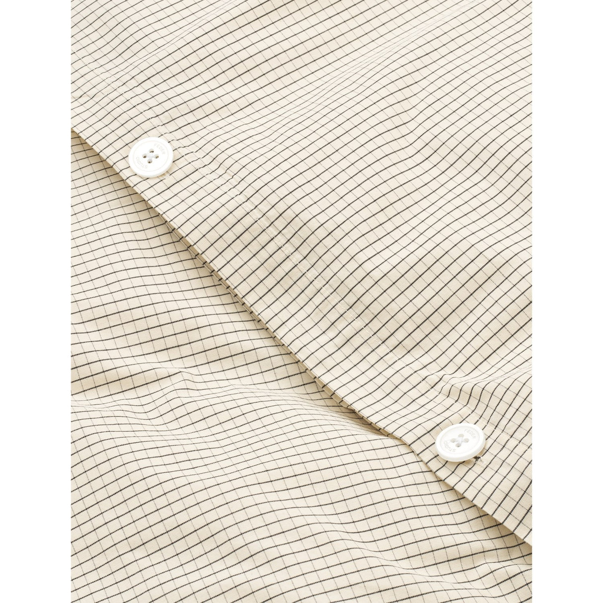 Studio Feder Creme Black Plaid Sängkläder Percale