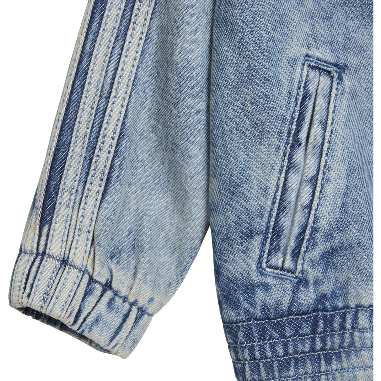 adidas Originals Worn Blue Denim Firebird Den Tt Jacka