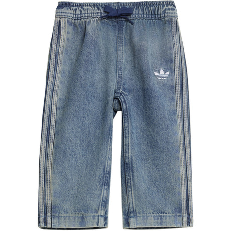 adidas Originals Worn Blue Denim Firebird Den Tp Byxor
