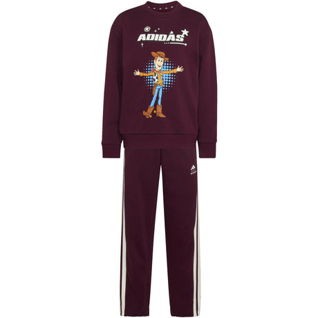 adidas Originals Maroon Off White Lk Dy Ts T Jog Sweat Sett