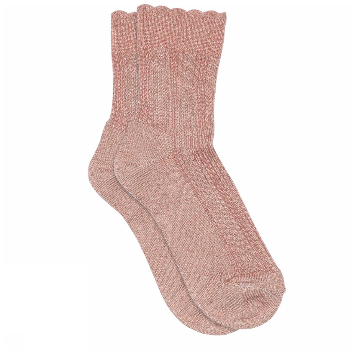 Mp Danmark Silver Pink Celosia Glitter Strumpor