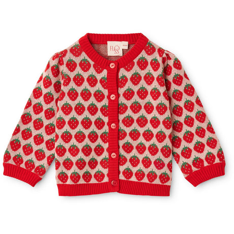 Flöss Blossom Pink Berry Line Cardigan