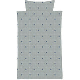 Flöss Light Blue Apple Gingham Ellis Täcke + Kudde Baby