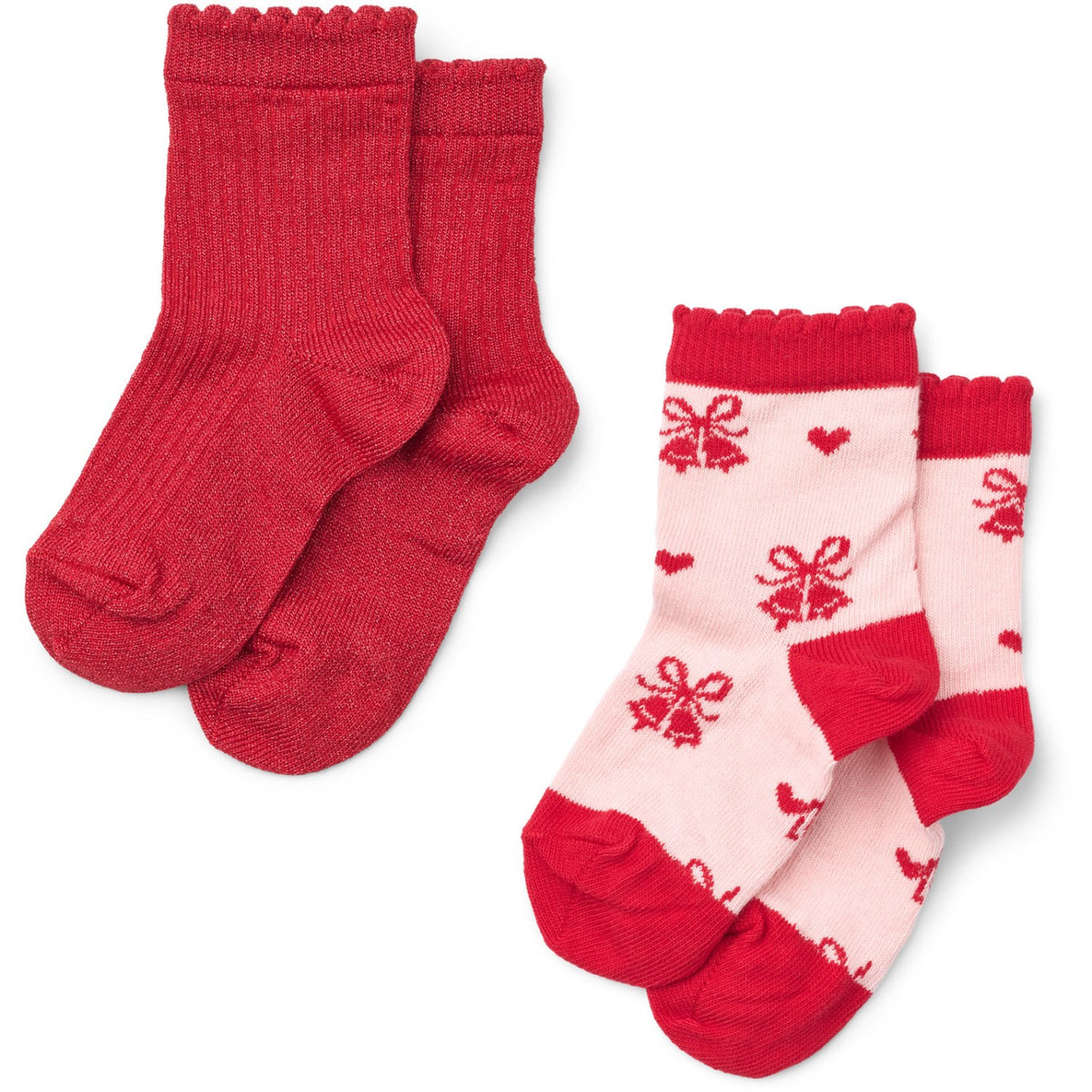 Flöss Red Glitter 2-Pack Vibe Strumpor 2-Pack