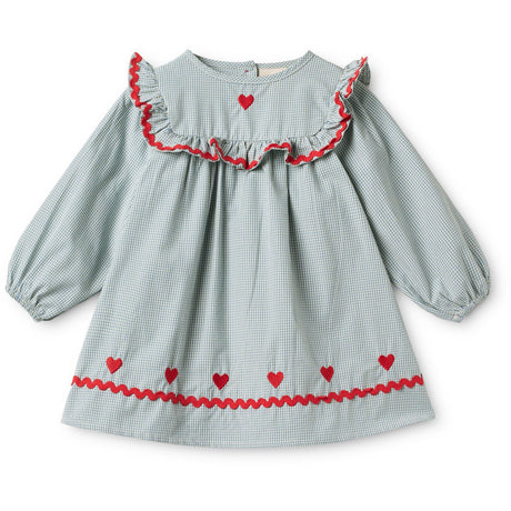 Flöss Light Blue Gingham Ellis Klänning