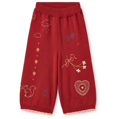 Flöss Dark Cranberry Agnes Byxor