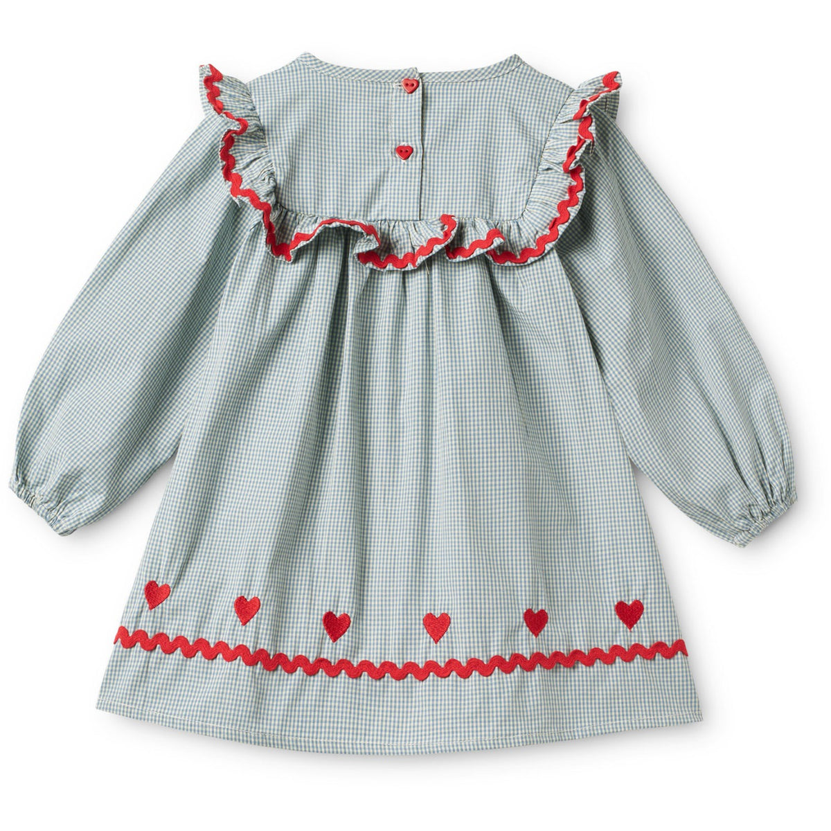 Flöss Light Blue Gingham Ellis Klänning