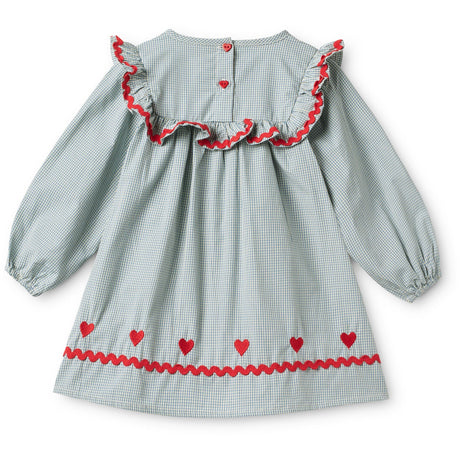 Flöss Light Blue Gingham Ellis Klänning