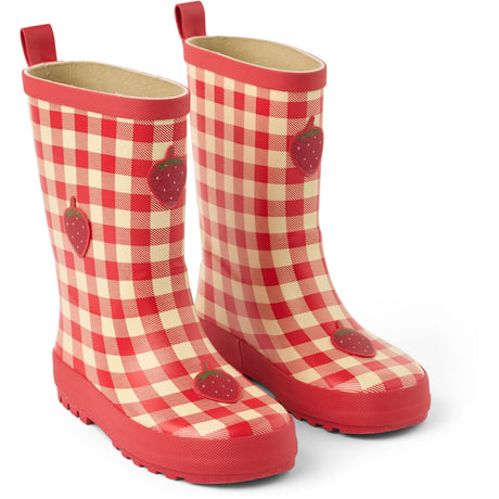 Flöss Berry Gingham Misty Rain Stövlar