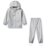 Flöss Light Blue Gingham Dew Regnkläder Sett