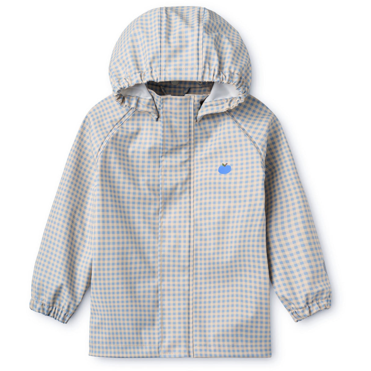 Flöss Light Blue Gingham Dew Regnkläder Sett