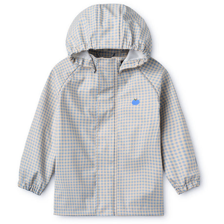 Flöss Light Blue Gingham Dew Regnkläder Sett