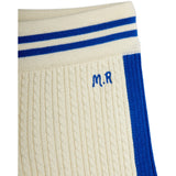 Mini Rodini Off-White Cable Stickad Shorts