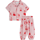 Mini Rodini Pink Minibabies Aop Baby Sett