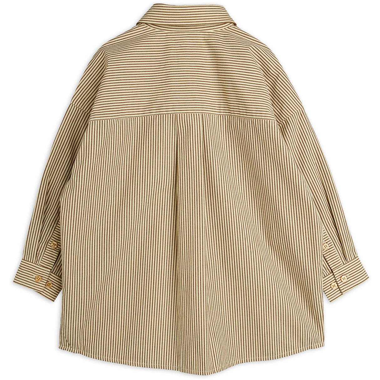 Mini Rodini Brown Poplin Yd Ls Skjorta