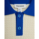 Mini Rodini Off-White Cable Stickad Pikétröja Skjorta