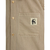 Mini Rodini Brown Poplin Yd Ls Skjorta