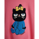 Mini Rodini Pink Kat Chenille Sweatshirt