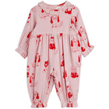 Mini Rodini Pink Minibabies Aop Woven Byxdress
