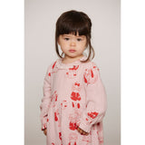 Mini Rodini Pink Minibabies Aop Woven Byxdress