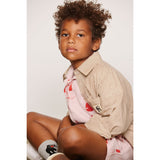 Mini Rodini Brown Poplin Yd Ls Skjorta