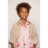Mini Rodini Brown Poplin Yd Ls Skjorta