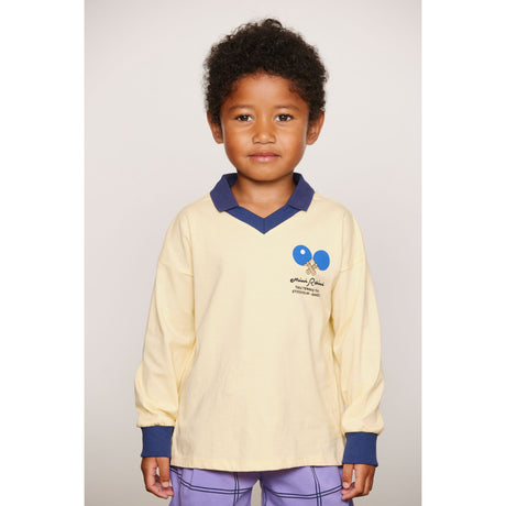 Mini Rodini Yellow Table Tennis Sp Krage Ls Topp