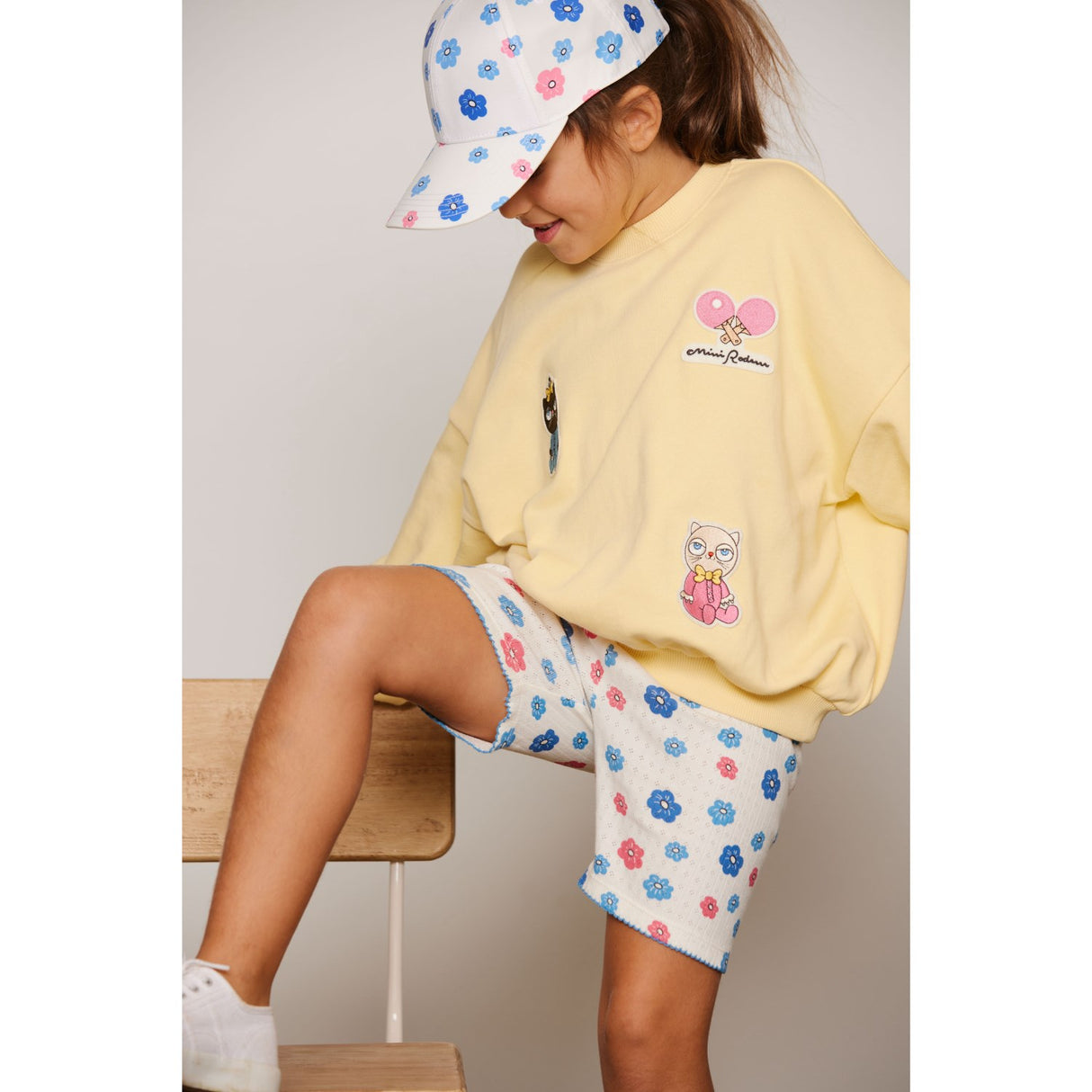 Mini Rodini Yellow Minibabies Patches Sweatshirt