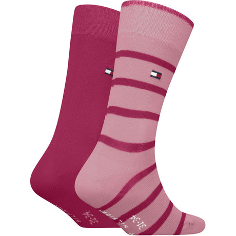 Tommy Hilfiger Pink Kids Strumpor 2-Pack Breton Stripe