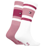 Tommy Hilfiger Pink Kids Strumpor 2-Pack Sport Stripe