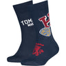 Tommy Hilfiger Navy Kids Strumpor 2-Pack College Patch