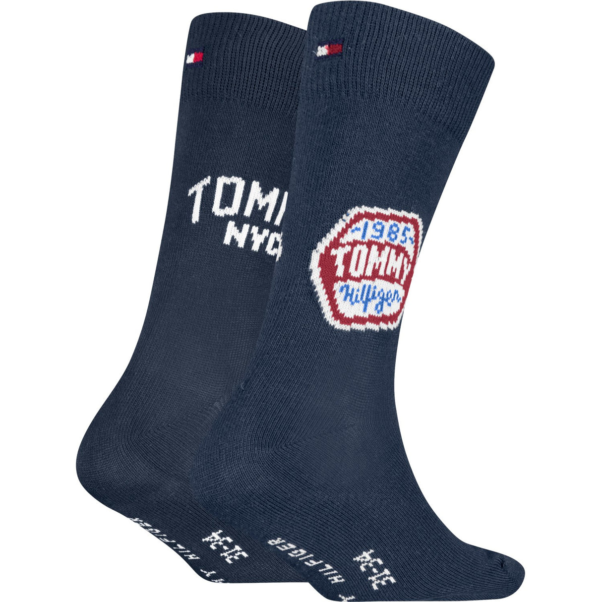 Tommy Hilfiger Navy Kids Strumpor 2-Pack College Patch