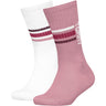 Tommy Hilfiger Pink Kids Strumpor 2-Pack Sport Stripe Tommy