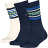 Tommy Hilfiger Navy Kids Strumpor 3-Pack Varsity Tommy