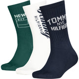 Tommy Hilfiger Navy Kids Strumpor 3-Pack Ny Sport