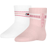 Tommy Hilfiger Light Pink Baby Strumpor 2-Pack Sport