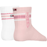 Tommy Hilfiger Light Pink Baby Strumpor 2-Pack Sport