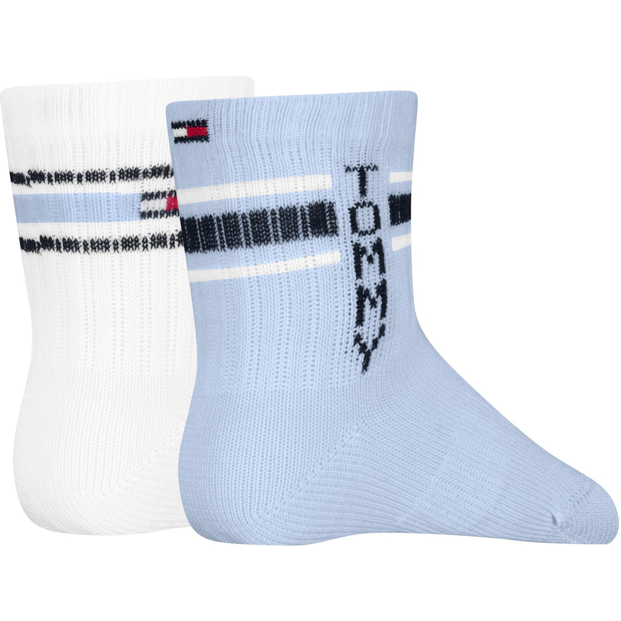 Tommy Hilfiger Light Blue Baby Strumpor 2-Pack Sport